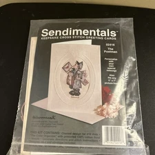 Sendimentals Cross Stitch Greeting Card Kit 02416 the postman Hummel