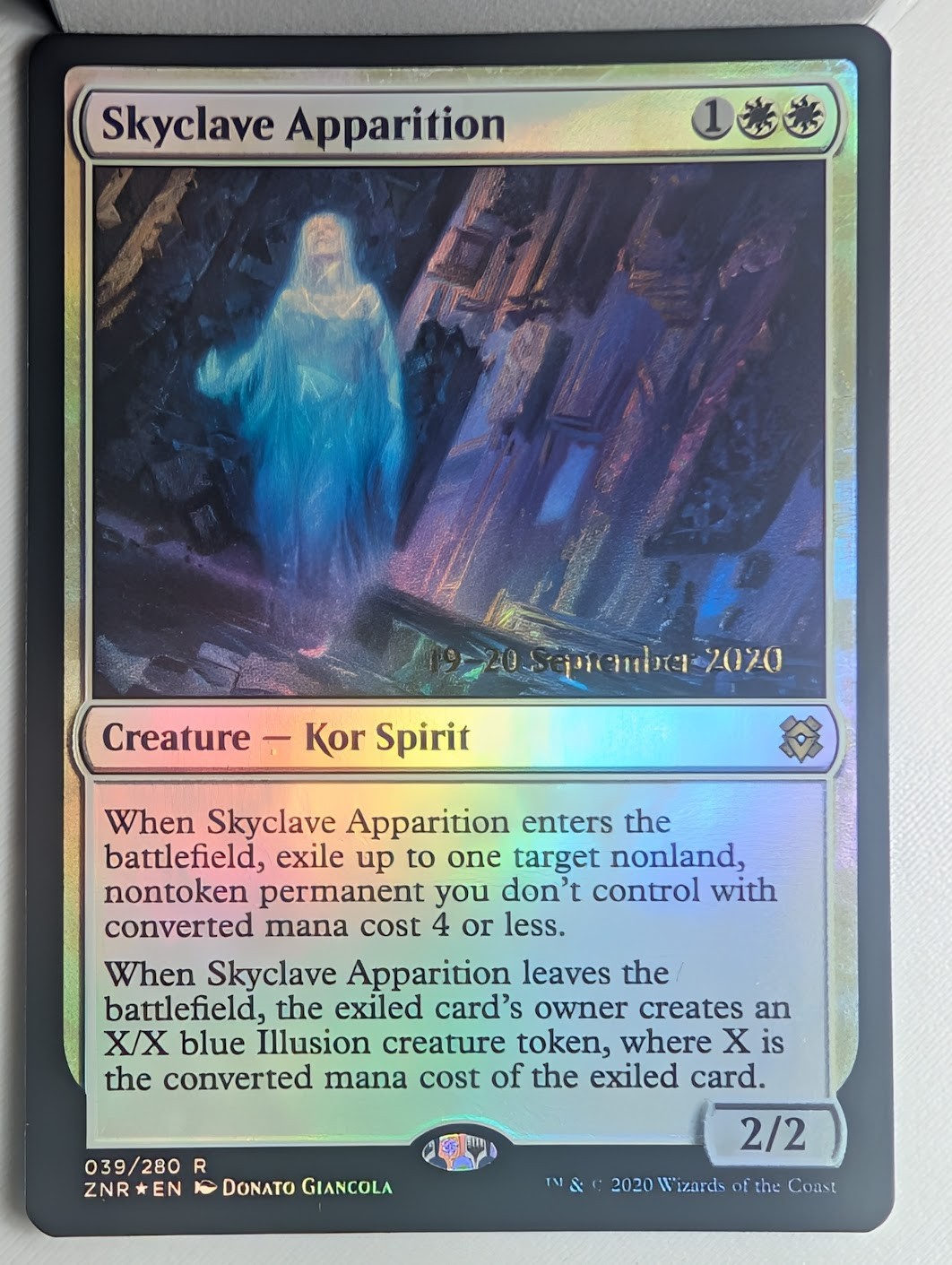 MTG Skyclave Apparition Prerelease Stamp Zendikar Rising - Foil - 039/280