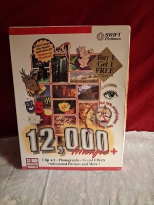 Publisher CD Rom 12,000 Images Swift Platinum Sealed Vintage 1997 New