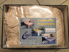 copriletto trapuntato matrimoniale raso jaquard 260x270