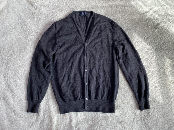 Men Boggi Milano Sweater Grey Wool 38 / M / 46 #637I