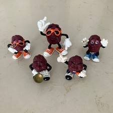 The California Raisins Toy Figures Vintage 1987 Calrab Lot Of 5 Dancing Raisins