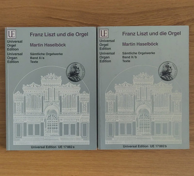 Universal Edition Franz Liszt Orgel Band X/a X/b UE 17882a Texte
