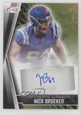 2022 SAGE Low Series Auto Black Nick Broeker #A-NB Auto fm0