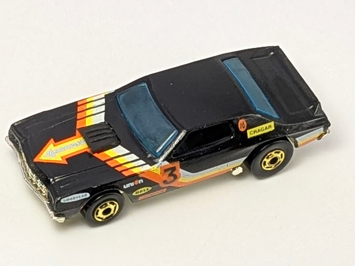 Vintage Hot Wheels Gold GHO Hot Ones 1979 Black Ford Torino