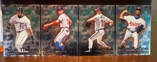 1998 Fleer Diamond Standouts 4 Card Lot - Pedro / Chipper / Maddux / Big Hurt