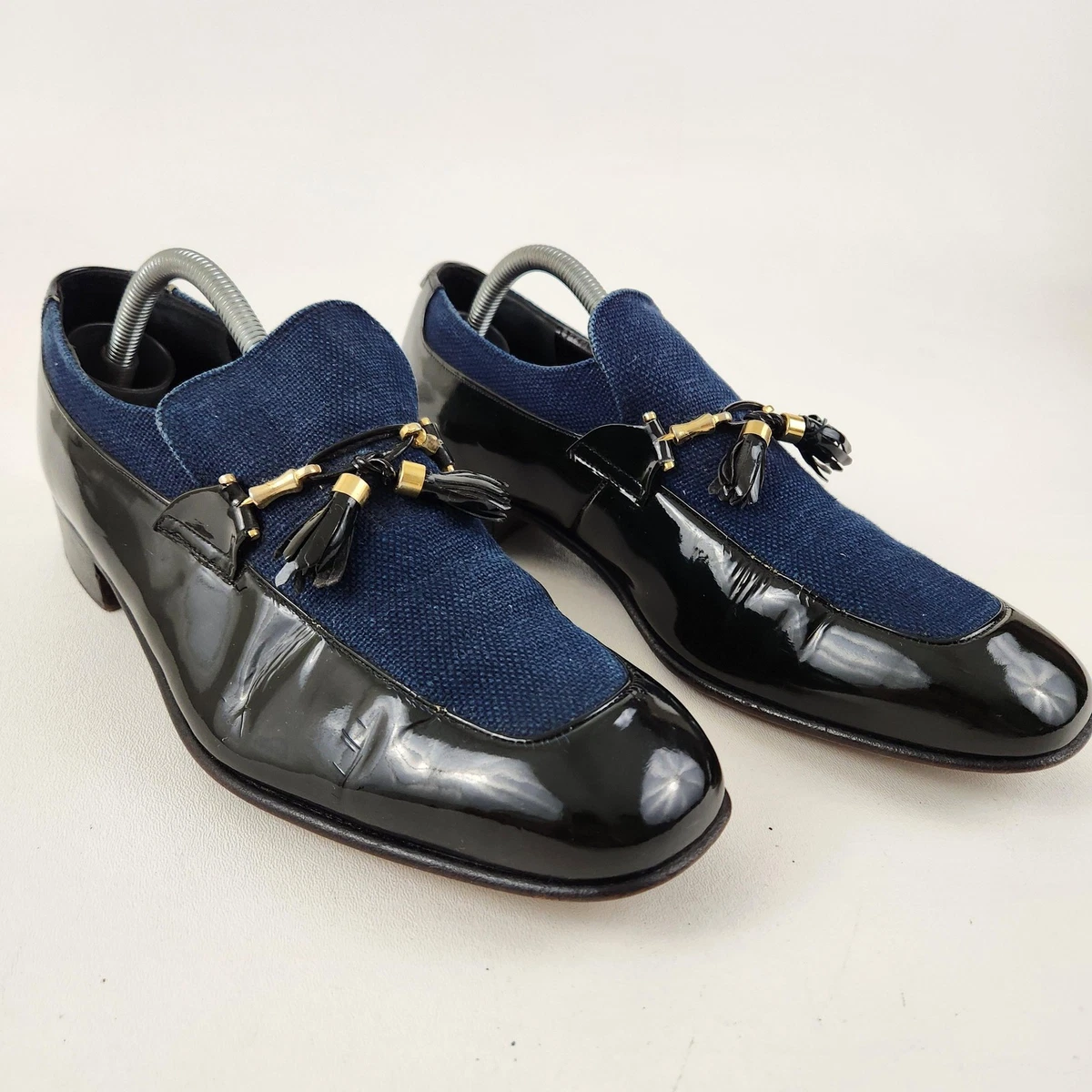 Johnston & Murphy Black Patent Leather Dress Shoes for Men  display picture 1