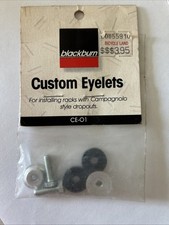 Kit de ojales personalizados Blackburn de colección de los años 80 se adapta a CarrierRack a Campy Dropouts Nuevo de Lote Antiguo