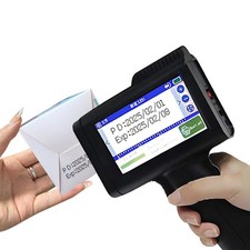 12.7mm Handheld Inkjet Coding Machine for Production Date Logo QR Carton