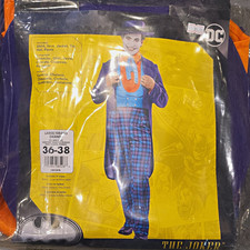 DC Comics Joker Adult Costume Complete Outfit Purple/Blue/Orange Size L 36-38