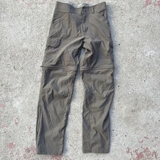 Kuhl Pants Mens 32x30 Brown Renegade Convertible Cargo Hiking Nylon Stretch 5138