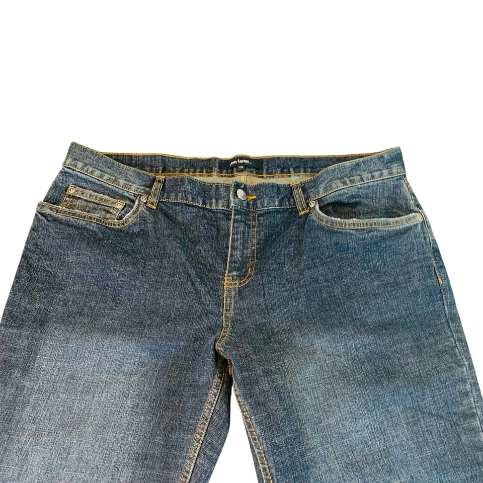 Vintage Daisy Fuentes Jeans Womens 14 Dark Wash Boot Cut Jeans Y2K 90s - Image 3 of 4