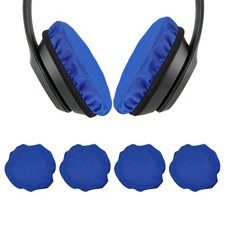 2 Pairs Headphone Ear Pads Covers 2.4"-3.3" Headset Ear Pad Cloth Cover Blue