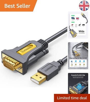 Robustes USB auf RS232 DB9 Serielles Adapterkabel - 3m für Celestron & Router