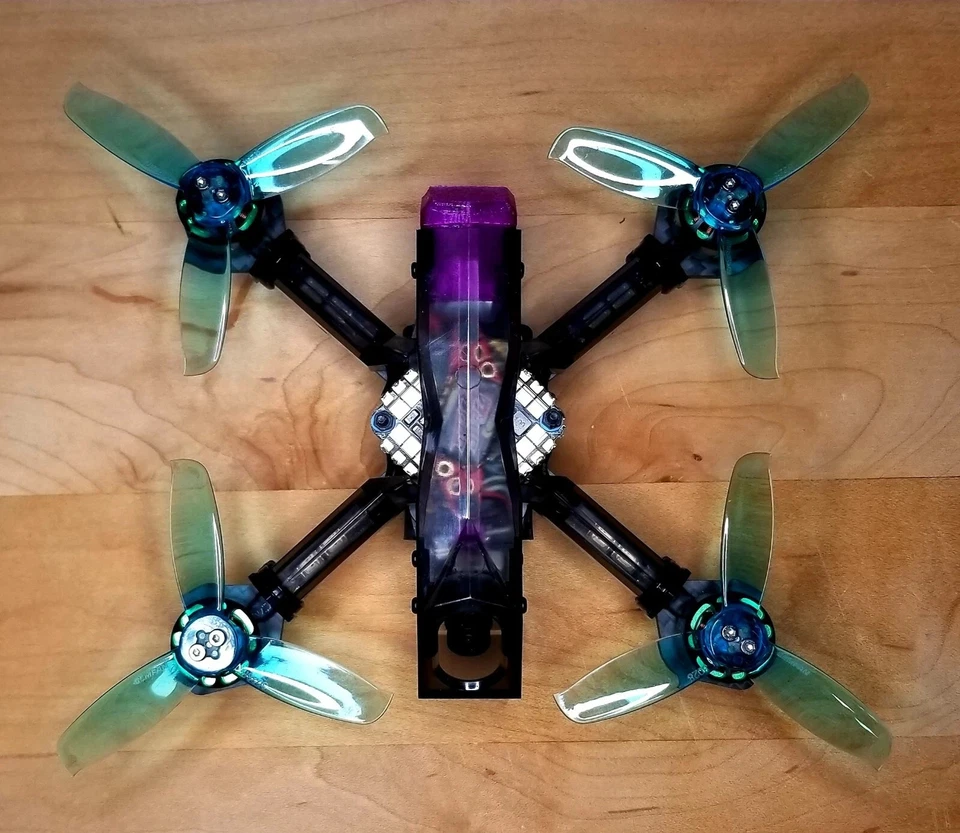 NEW- Custom Built 533 Tiny Trainer 3 inch 4s FPV Race Drone - Image 2 of 4
