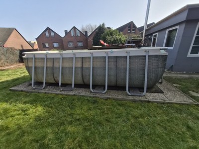 Bestway Power Steel 412x201x122cm Pool Set mit Sandfilteranlage u. Zubehör 56457