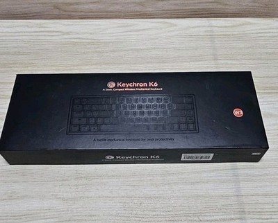 Tested Keychron K6 Wireless Mechanical Keyboard Aluminum, RGB, Gateron Brown