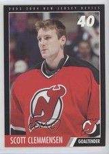2003-04 Verizon Wireless New Jersey Devils Scott Clemmensen #40 0ab