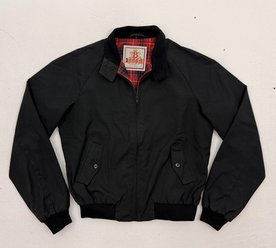 Vintage Baracuta Van Heusen Harrington Jacket Women's L Black Bomber G9 EUC