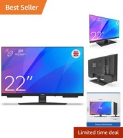 22 Inch LED TV with Satellite & USB Recording - Mains Powered for Small Spaces