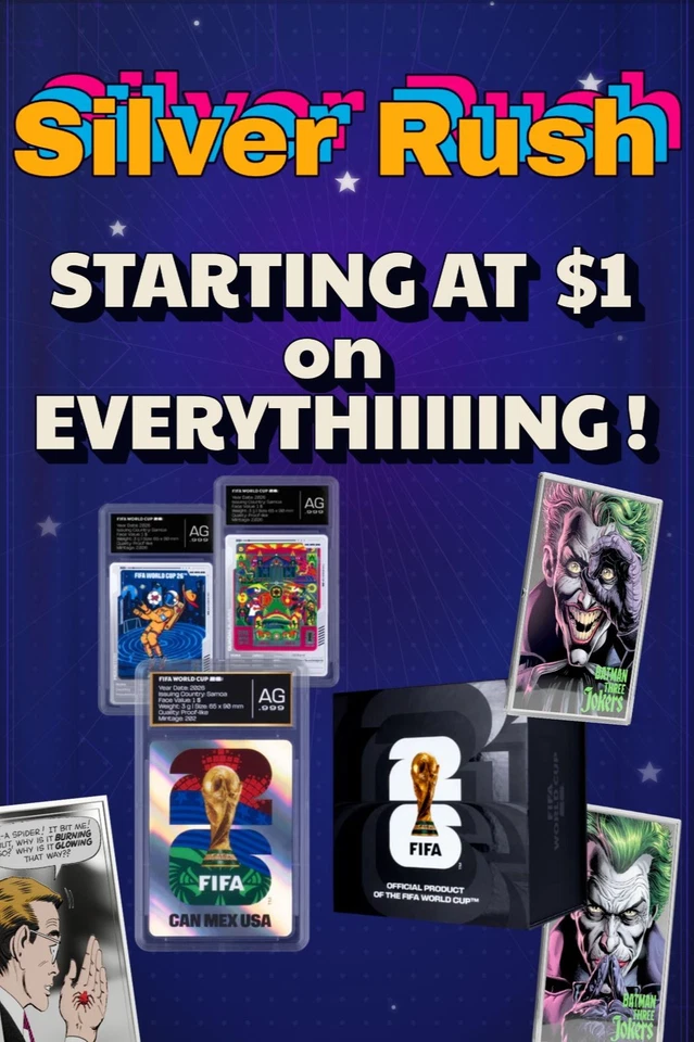 $1 Start • Pure Silver & Gold Collectibles