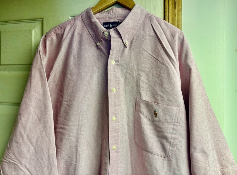 Men's 2XLT POLO RALPH LAUREN Classic Sport Collection Long Sleeved Dress Shirt