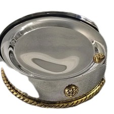 Juliska Periton Coasters Set of 4 Silver Gold...