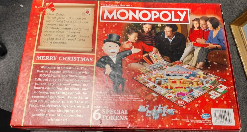 Winning Moves Christmas Monopoly Board Game - Limited Edition #4416 - Image 3 of 4