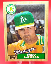 1987 Topps Baseball #68 Tony LaRussa HOF Oakland A's Checklist