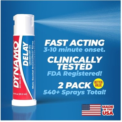 Delay Spray to Reduce Oversensitivity - 540+ Metered Sprays