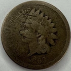 1862 Indian Head Cent Exact Coin Imaged #IND1347