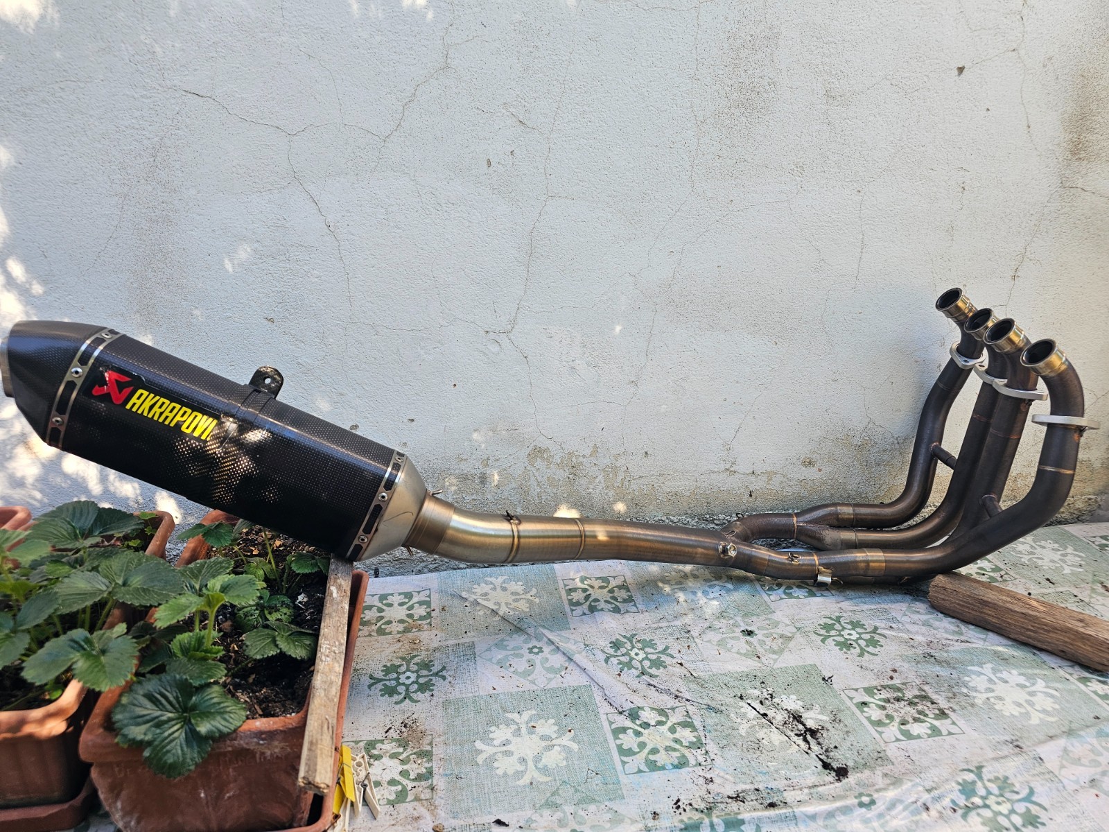 scarico completo akrapovic inox per suzuki gsx-r hayabusa gen 2