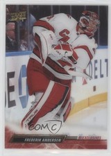 2022-23 Upper Deck Series 1 Clear Cut Exclusives Frederik Andersen #32 15ok