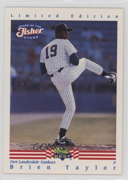 1992-93 Classic Best Fisher Nuts Stars of the Future Brien Taylor Rookie RC 1b3b