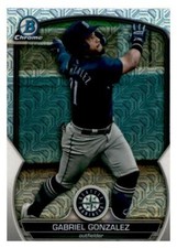 2023 Bowman Chrome #BCP-213 Gabriel Gonzalez Mega Box Refractor Mariners