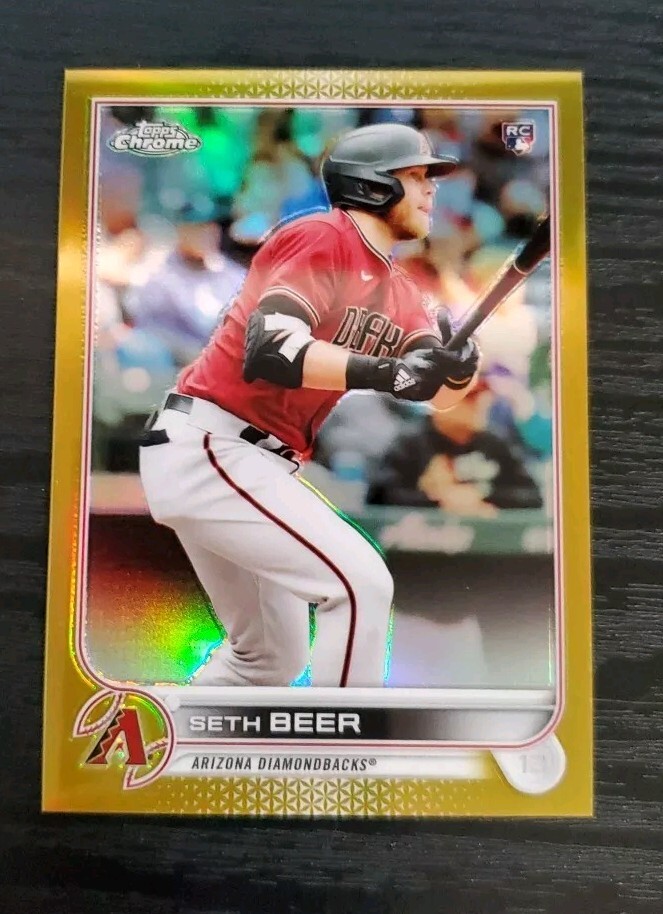 2022 Topps Chrome Gold #186 Seth Beer /50
