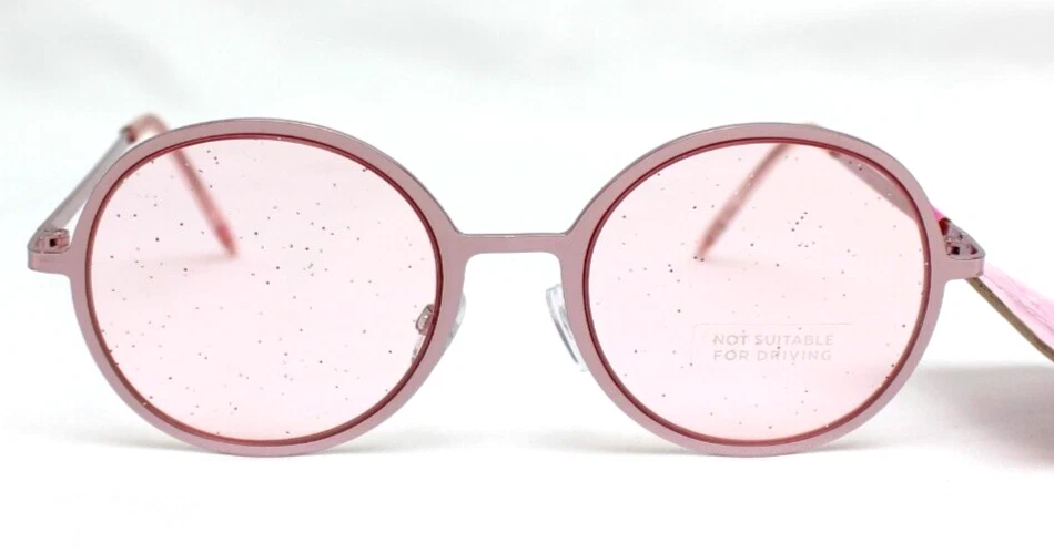Betsey Johnson Pink Round Sunglasses for Women for sale | eBay display picture 2