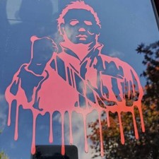 michael myers , blood , horror , stickers vinyl decal autocollant