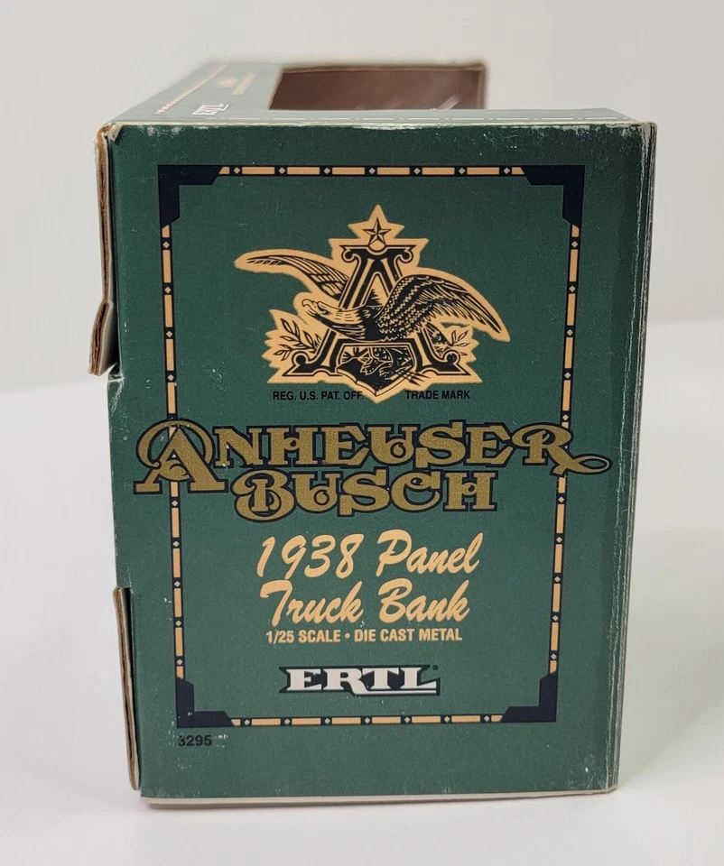 Ertl Anheuser-Busch 1938 Chevy Panel Truck Coin Bank 1/25th Scale In Box 1993 - Image 2 of 4