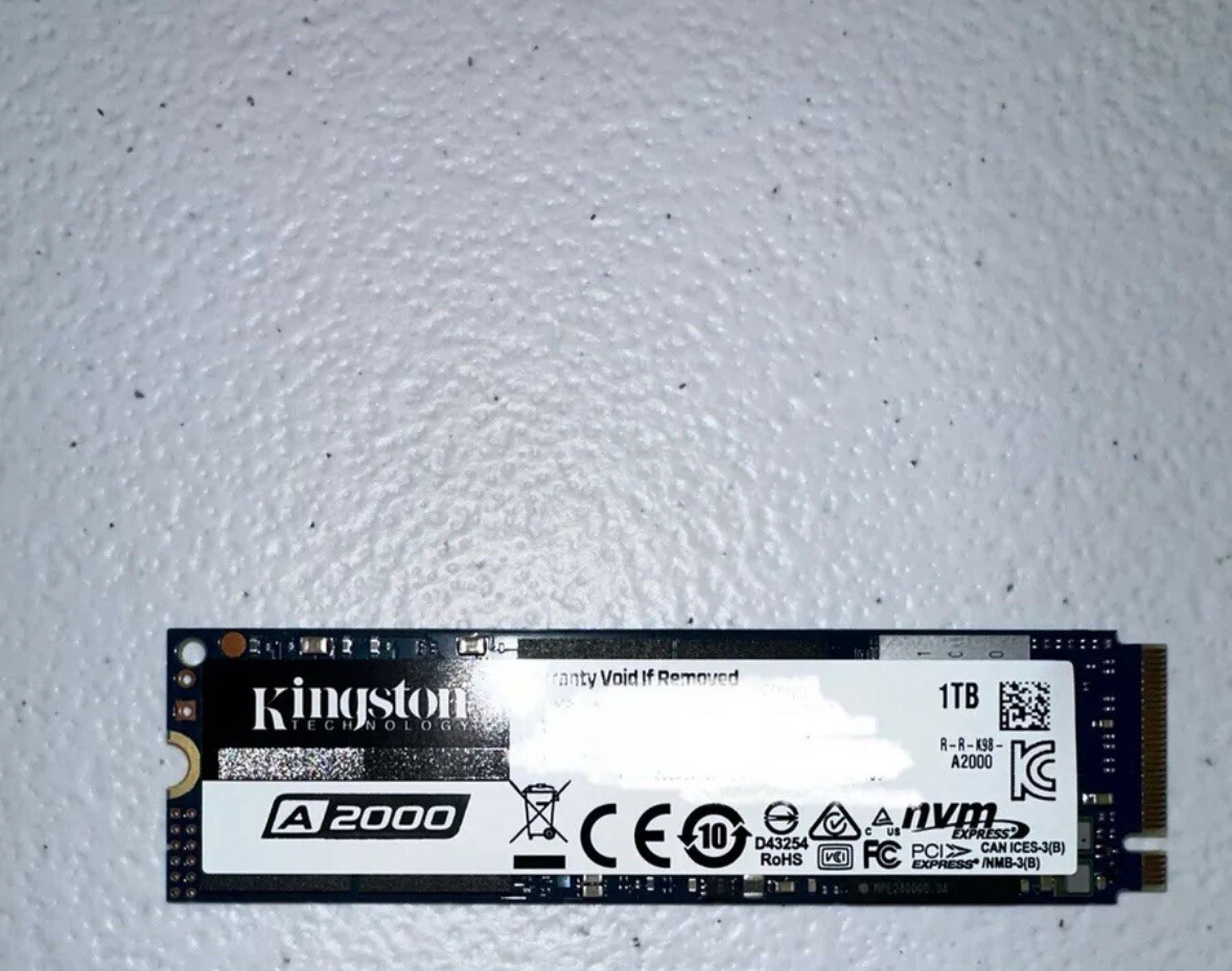 A2000 Nvme Pcie Ssd Kingston Ssd A2000 A2000 1tb Kingston Nvme