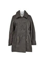 Lovestitch Pea Coat Womens Sz Medium Black Double Breasted Button New With Tag
