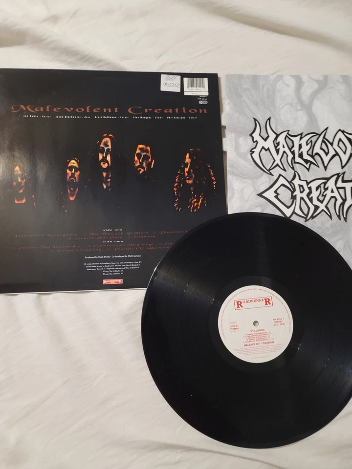 Malevolent Creation Stillborn OG LP 1993 deicide obituary morbid angel  - Image 2 of 2