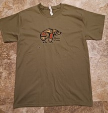 Victoria Canada Bear Olive Green Souvenir T-Shirt Size Large 21" x 30" DS New