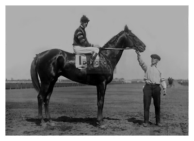 #ad MAN O WAR CHAMPION RACE HORSE JOCKEY CLARENCE KUMMER 5X7 PHOTO $8.35