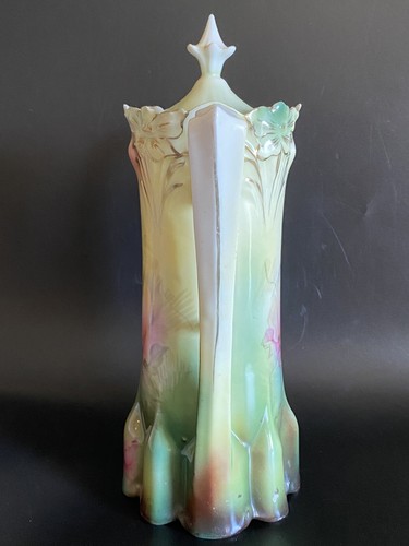 R S PRUSSIA CHOCOLATE POT LILY MOLD 517 ROSE DECORATION EXCELLENT CONDITION - Picture 2 of 8