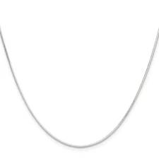Sterling Silver Octagonal Snake Chain  16", 18", 20",22", 24", 30" Inch Lengths