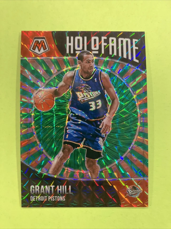 2020-21 Panini HoloFame Green Orange Mosaic Prizm Grant Hill #16, Pistons - Image 2 of 4