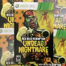 Red Dead Redemption Undead Nightmare Microsoft Xbox 360 Instruction Manual Only