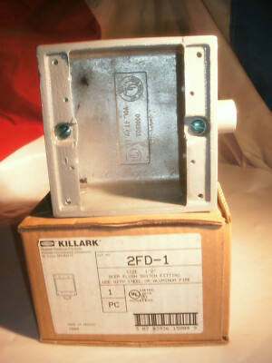 KILLARK 2FD-1 ALUMINUM 2-GANG DEVICE BOX DEEP 1/2'' 2FD1 - 41 AVAILABLE