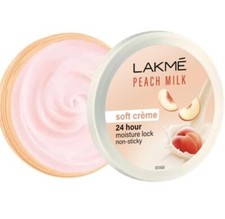 Lakme Peach Milk Soft Creme Moisturizer, Lightweight Face Cream, Non Sticky